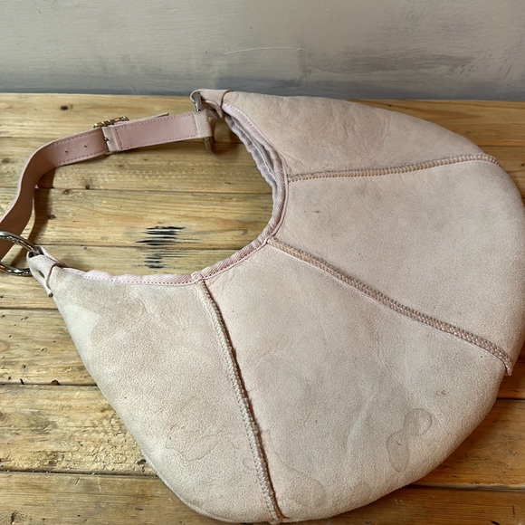 Ugg Australia Handbag Purse sheepskin baby pink vintage - Picture 2 of 4